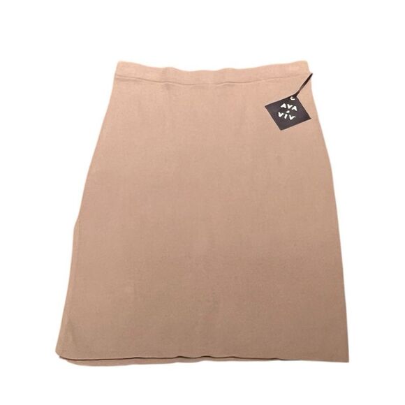 Ava & Viv Tan Ribbed Skirt Skirt, Size XXL, NWT - Picture 5 of 11
